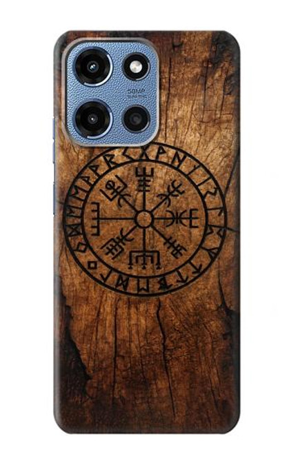 S4036 Viking Vegvisir Compass Wood Hülle Schutzhülle Taschen für Motorola Moto G 5G (2025)
