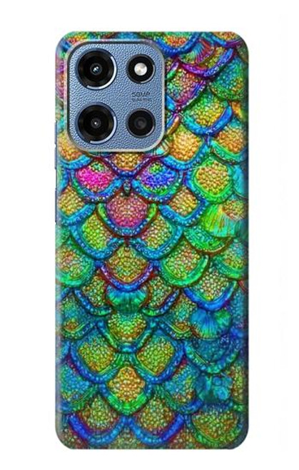 S4071 Colorful Mermaid Scale Hülle Schutzhülle Taschen für Motorola Moto G 5G (2025)