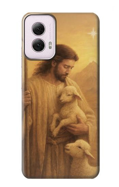S4042 Merciful Jesus Hülle Schutzhülle Taschen für Motorola Moto G Power 5G (2024)