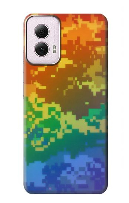 S4047 LGBTQ Camouflage Hülle Schutzhülle Taschen für Motorola Moto G Power 5G (2024)