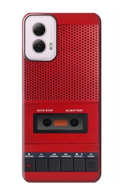 S4073 Vintage Red Cassette Player Graphic Hülle Schutzhülle Taschen für Motorola Moto G Power 5G (2024)