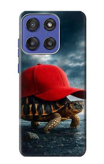 S4056 Madagascar Turtle Red Cap Hülle Schutzhülle Taschen für Motorola Moto G Stylus 5G (2025,2026), Edge 60 Stylus