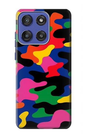S4072 Colorful Camouflage Hülle Schutzhülle Taschen für Motorola Moto G Stylus 5G (2025), Edge 60 Stylus