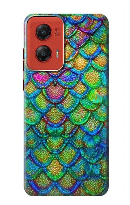 S4071 Colorful Mermaid Scale Hülle Schutzhülle Taschen für Motorola Moto G Stylus 5G (2024)