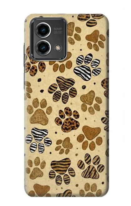 S4032 Wild Animal Paw Foot Print Hülle Schutzhülle Taschen für Motorola Moto G Stylus 5G (2023)
