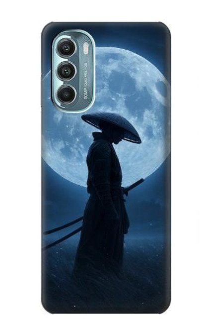 S4034 Samurai Moon Night Hülle Schutzhülle Taschen für Motorola Moto G Stylus 5G (2022)