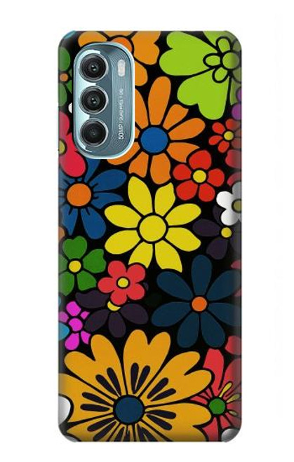 S4043 Colorful Flowers Cartoon Hülle Schutzhülle Taschen für Motorola Moto G Stylus 5G (2022)