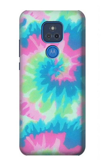 S4033 Pastel Color Tie Dye Hülle Schutzhülle Taschen für Motorola Moto G Play (2021)