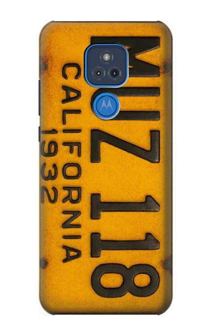 S4060 Vintage California Car License Plate Hülle Schutzhülle Taschen für Motorola Moto G Play (2021)