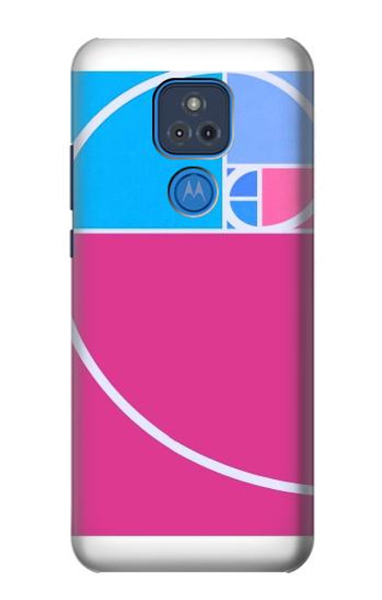 S4076 Golden Ratio Fibonacci Spiral Hülle Schutzhülle Taschen für Motorola Moto G Play (2021)