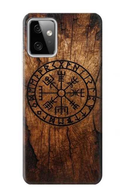 S4036 Viking Vegvisir Compass Wood Hülle Schutzhülle Taschen für Motorola Moto G Power (2023) 5G