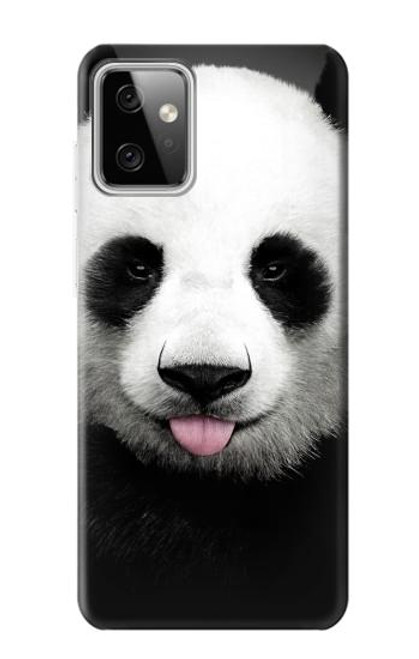 S4049 Cute Panda Stick Out Tongue Hülle Schutzhülle Taschen für Motorola Moto G Power (2023) 5G