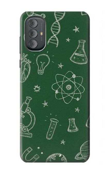 S4059 Science Chalkboard Graphic Hülle Schutzhülle Taschen für Motorola Moto G Power 2022, G Play 2023