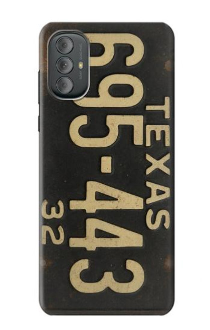 S4061 Vintage Texas Car License Plate Hülle Schutzhülle Taschen für Motorola Moto G Power 2022, G Play 2023