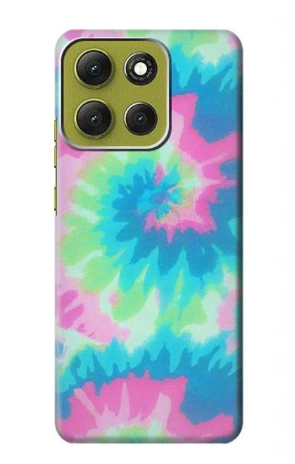 S4033 Pastel Color Tie Dye Hülle Schutzhülle Taschen für Motorola Moto G86