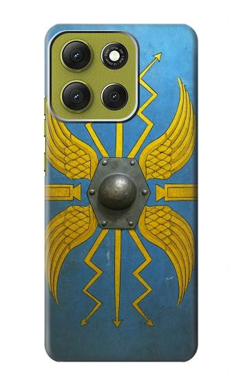 S4052 Blue Roman Shield Hülle Schutzhülle Taschen für Motorola Moto G86