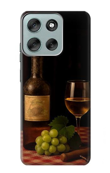 S4041 Old Vines Wine Hülle Schutzhülle Taschen für Motorola Moto G56