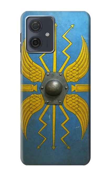 S4052 Blue Roman Shield Hülle Schutzhülle Taschen für Motorola Moto G54