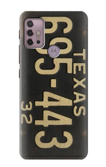 S4061 Vintage Texas Car License Plate Hülle Schutzhülle Taschen für Motorola Moto G30, G20, G10