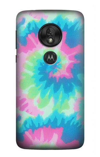 S4033 Pastel Color Tie Dye Hülle Schutzhülle Taschen für Motorola Moto G7 Power