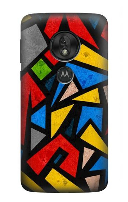 S4044 Street Art Abstract Graphics Hülle Schutzhülle Taschen für Motorola Moto G7 Power