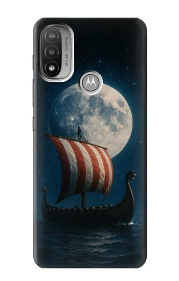 S4040 Viking War Ship Hülle Schutzhülle Taschen für Motorola Moto E20,E30,E40