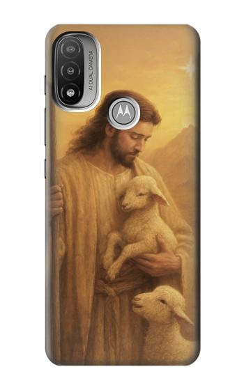 S4042 Merciful Jesus Hülle Schutzhülle Taschen für Motorola Moto E20,E30,E40