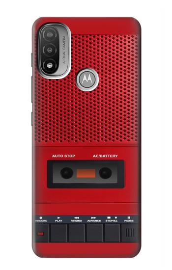 S4073 Vintage Red Cassette Player Graphic Hülle Schutzhülle Taschen für Motorola Moto E20,E30,E40
