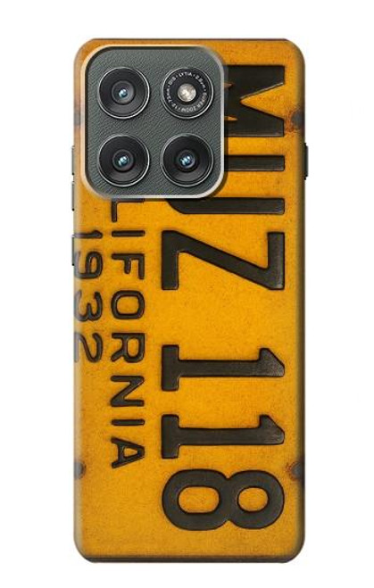 S4060 Vintage California Car License Plate Hülle Schutzhülle Taschen für Motorola Edge (2025)