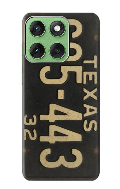 S4061 Vintage Texas Car License Plate Hülle Schutzhülle Taschen für Motorola Edge 60