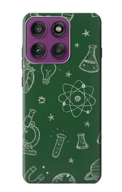 S4059 Science Chalkboard Graphic Hülle Schutzhülle Taschen für Motorola Edge 60 Pro