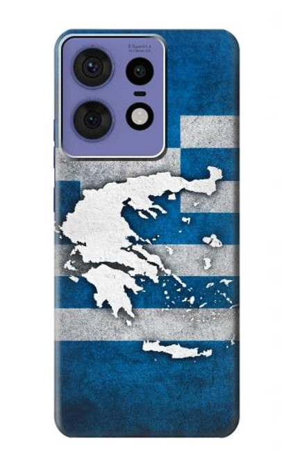S4074 The Flag of Greece Hülle Schutzhülle Taschen für Motorola Edge 50 Pro