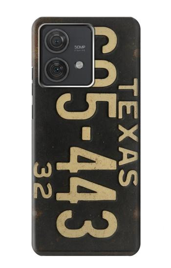 S4061 Vintage Texas Car License Plate Hülle Schutzhülle Taschen für Motorola Edge 40 Neo