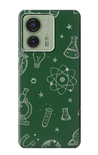 S4059 Science Chalkboard Graphic Hülle Schutzhülle Taschen für Motorola Edge (2023), Edge 40