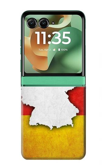 S4055 Germany Flag Hülle Schutzhülle Taschen für Motorola Razr 70+,60+, Razr+ (2026, 2025, 2024)