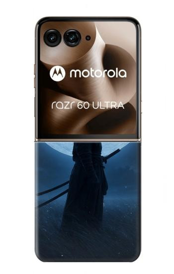 S4034 Samurai Moon Night Hülle Schutzhülle Taschen für Motorola Razr 70 Ultra, 60 Ultra, 50 Ultra, Ultra 2026, Ultra 2025