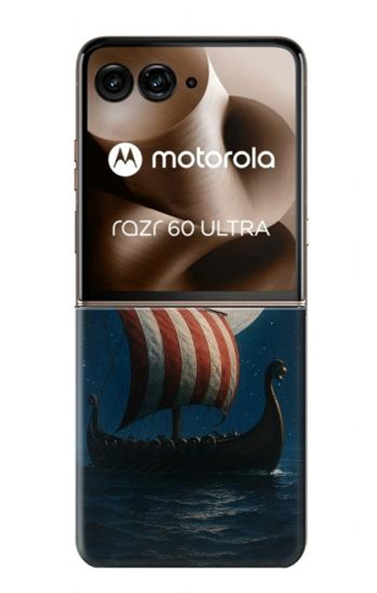 S4040 Viking War Ship Hülle Schutzhülle Taschen für Motorola Razr 60 Ultra, Razr Ultra 2025