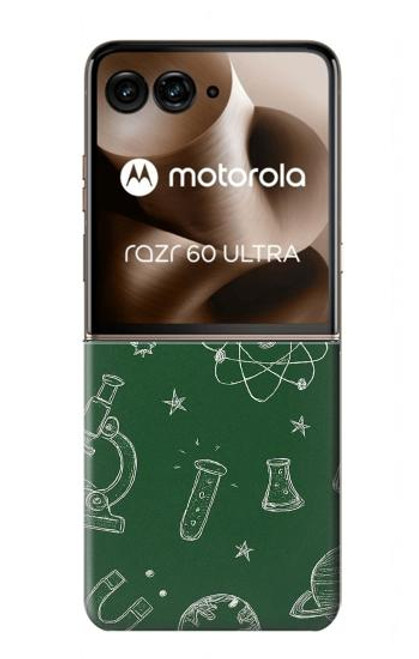 S4059 Science Chalkboard Graphic Hülle Schutzhülle Taschen für Motorola Razr 60 Ultra, Razr Ultra 2025