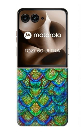 S4071 Colorful Mermaid Scale Hülle Schutzhülle Taschen für Motorola Razr 70 Ultra, 60 Ultra, 50 Ultra, Ultra 2026, Ultra 2025