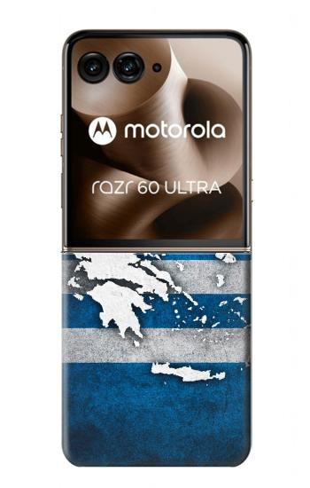 S4074 The Flag of Greece Hülle Schutzhülle Taschen für Motorola Razr 70 Ultra, 60 Ultra, 50 Ultra, Ultra 2026, Ultra 2025