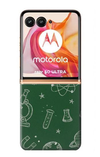 S4059 Science Chalkboard Graphic Hülle Schutzhülle Taschen für Motorola Razr 50 Ultra