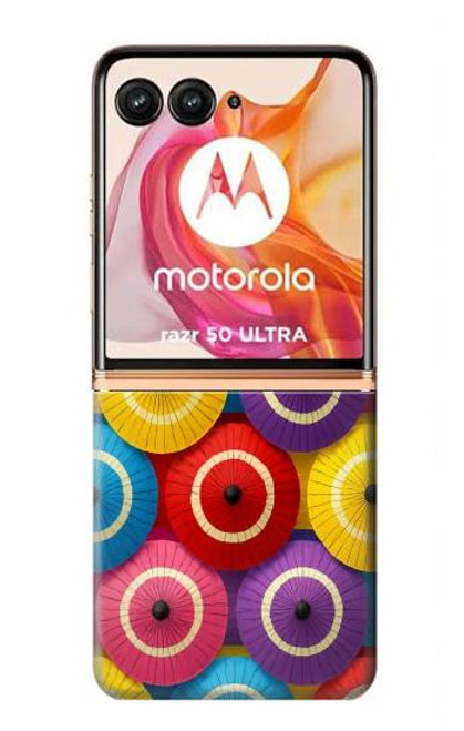 S4065 Snake Eye Umbrella Pattern Hülle Schutzhülle Taschen für Motorola Razr 50 Ultra