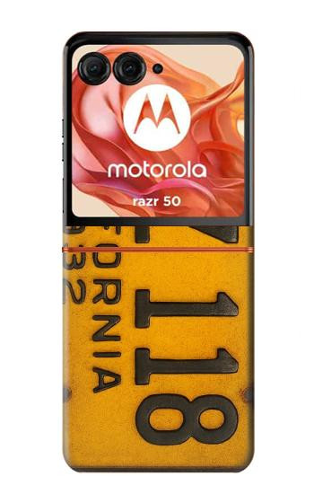 S4060 Vintage California Car License Plate Hülle Schutzhülle Taschen für Motorola Razr 70,60,50, Razr (2026, 2025, 2024)