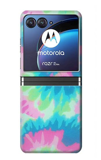 S4033 Pastel Color Tie Dye Hülle Schutzhülle Taschen für Motorola Razr 40 Ultra