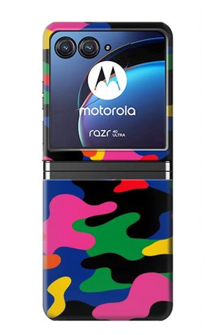 S4072 Colorful Camouflage Hülle Schutzhülle Taschen für Motorola Razr 40 Ultra