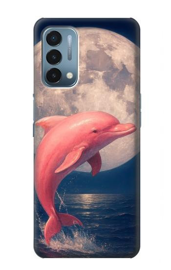 S4045 Dolphin Moon Night Hülle Schutzhülle Taschen für OnePlus Nord N200 5G