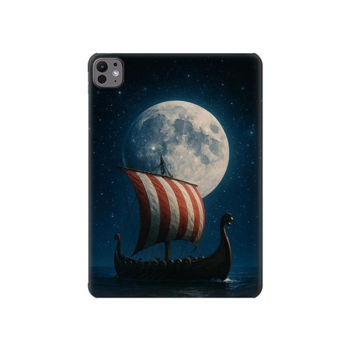 S4040 Viking War Ship Hülle Schutzhülle Taschen für iPad Pro 11 (2024)