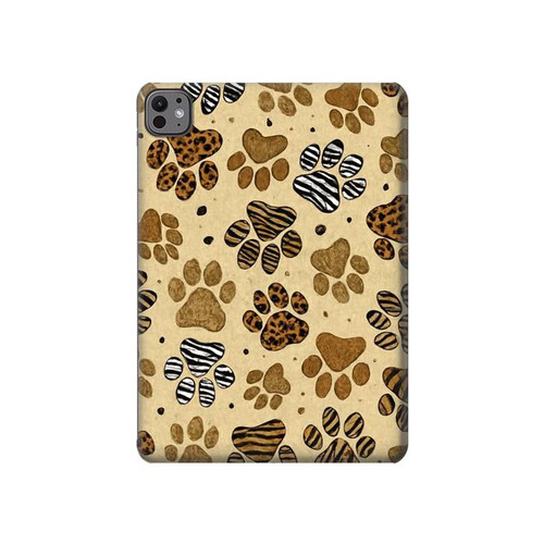 S4032 Wild Animal Paw Foot Print Hülle Schutzhülle Taschen für iPad Air (2020, 2022), Air 11 (2024,2025,2026), Pro 11 (2022)