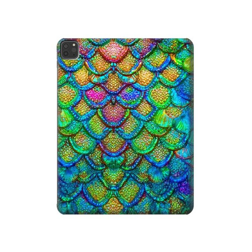 S4071 Colorful Mermaid Scale Hülle Schutzhülle Taschen für iPad Pro 11 (2021,2020,2018, 3rd, 2nd, 1st)