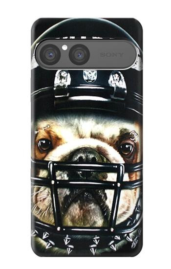 S0098 Bulldog American Football Hülle Schutzhülle Taschen für Sony Xperia 10 VII